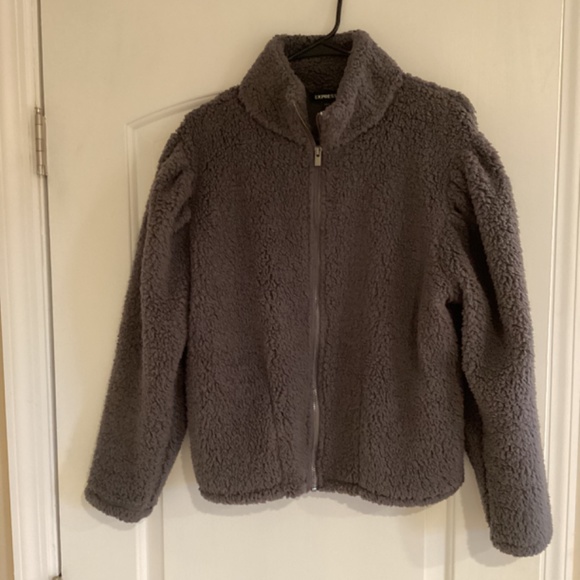 Express full zip Teddy jacket in size M - Picture 2 of 8